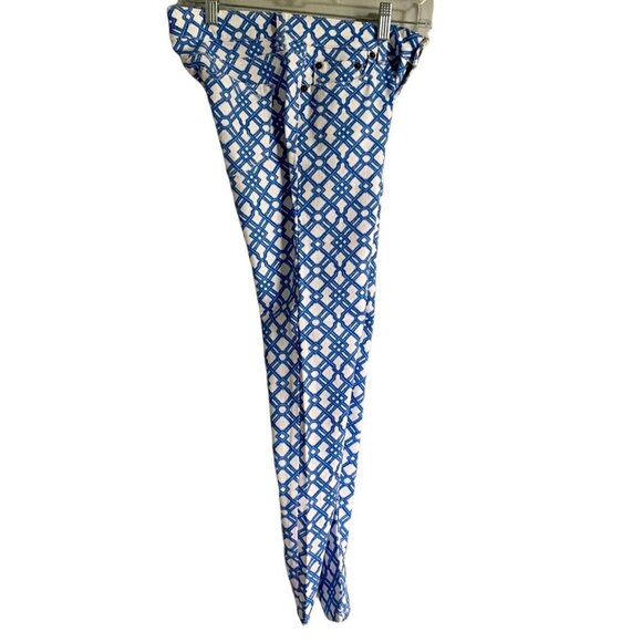 Vineyard Vines Blue and White Cotton Blend Pants With Pockets Size 2 - Picture 4 of 9